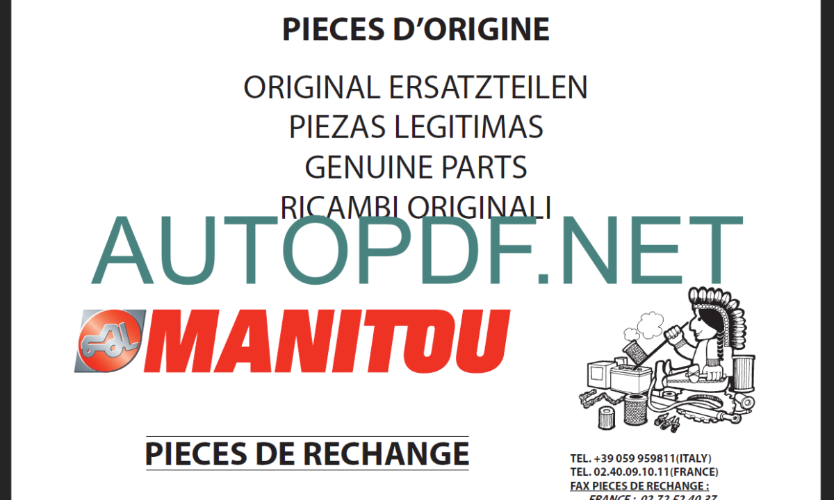 MRT 2150+ PARTS MANUALS IT - EN - DE