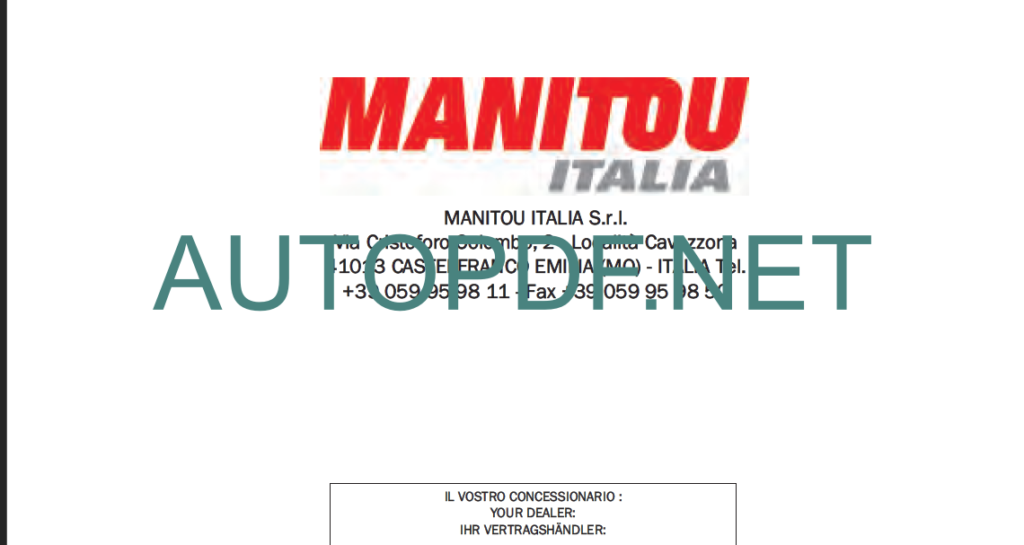 MRT 1840 OPERATOR’S MANUAL