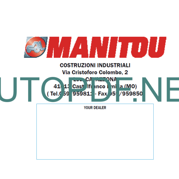 MHT-X 780 T-E3 REPAIR MANUAL