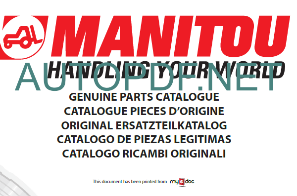 MRT 2145 EASY S1 PARTS CATALOGUE