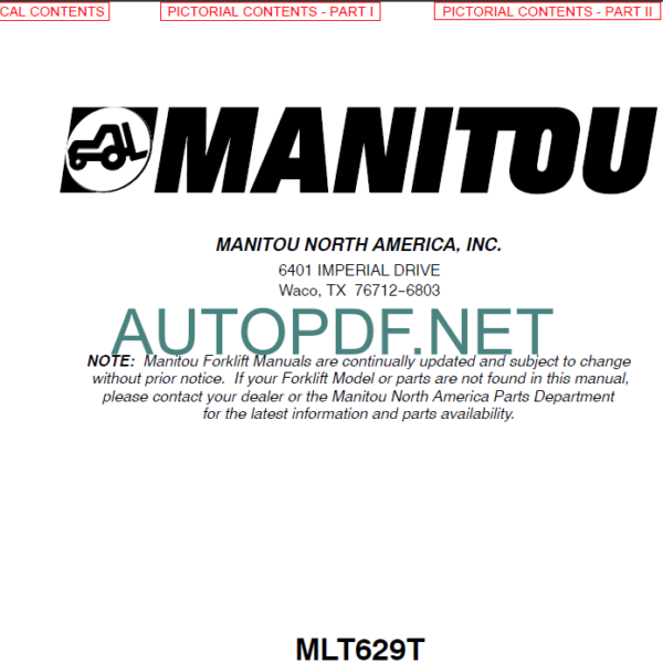 MLT 730TW PARTS MANUAL