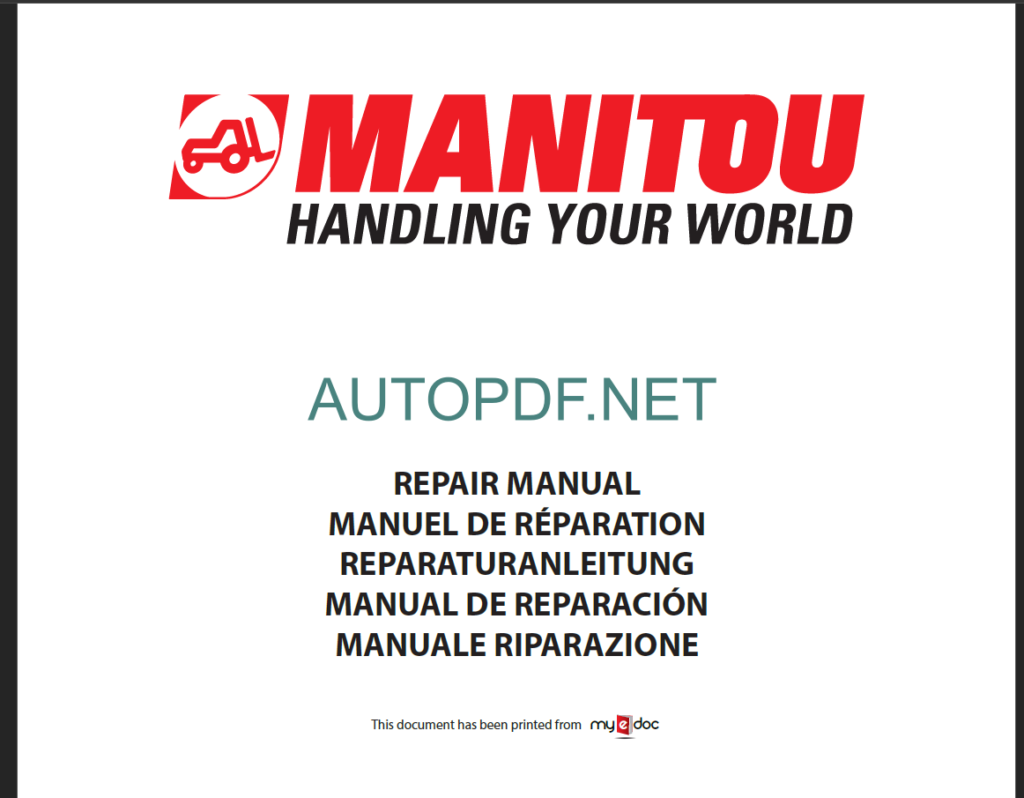 MLT 845 H TURBO LSU S3 - E3 REPAIR MANUAL