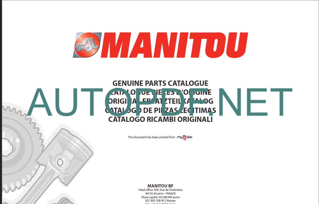 MLT 741 Serie2-E2 Parts Catalogue