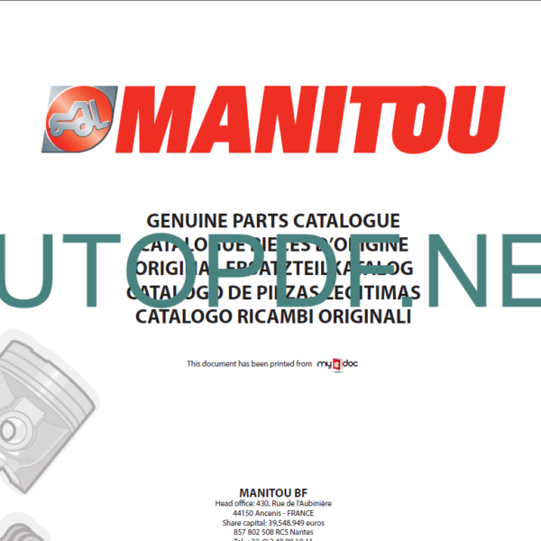 MLT 741 Serie2-E2 Parts Catalogue