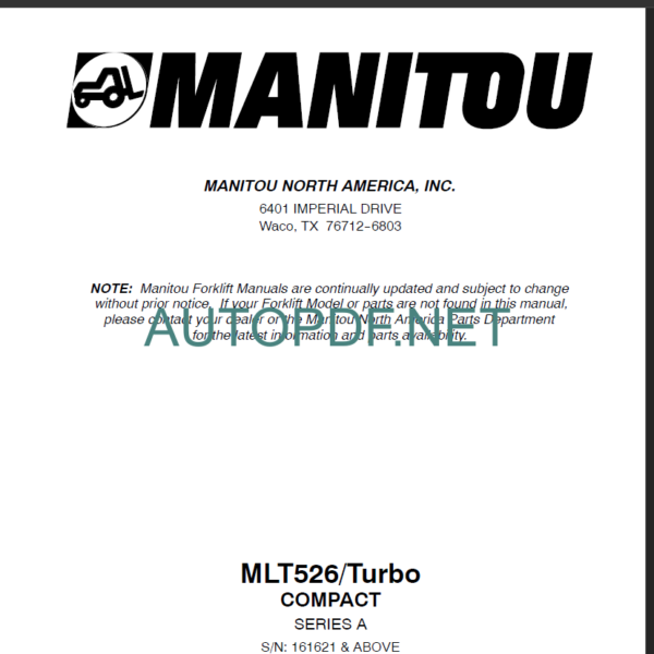MLT 526 Turbo COMPACT SERIES A PARTS MANUA