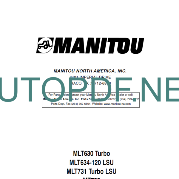 MLT 731 OPERATOR'S MANUAL