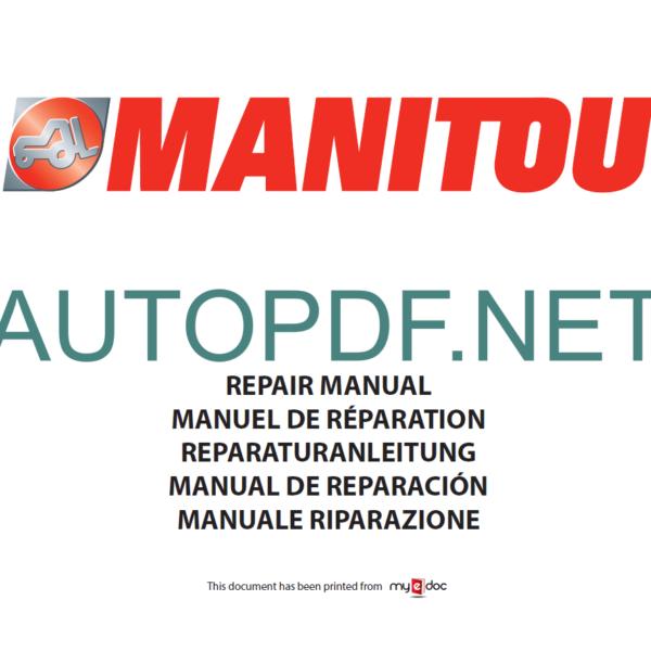 MT 932 100D ST3B S1 Repair Manual