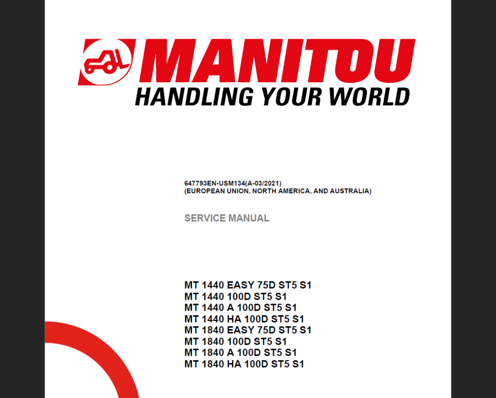 MT 1440 EASY 75D ST5 S1 SERVICE MANUAL