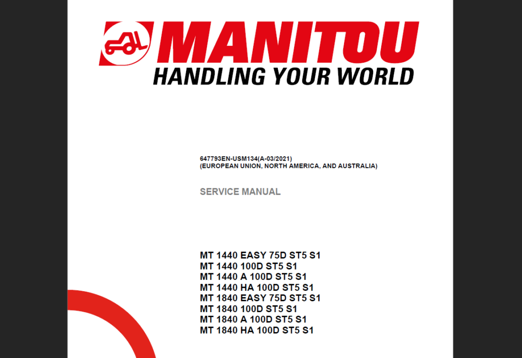 MT 1840 EASY 75D ST5 S1 SERVICE MANUAL