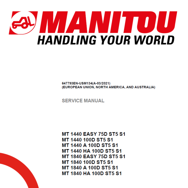 MT 1840 EASY 75D ST5 S1 SERVICE MANUAL