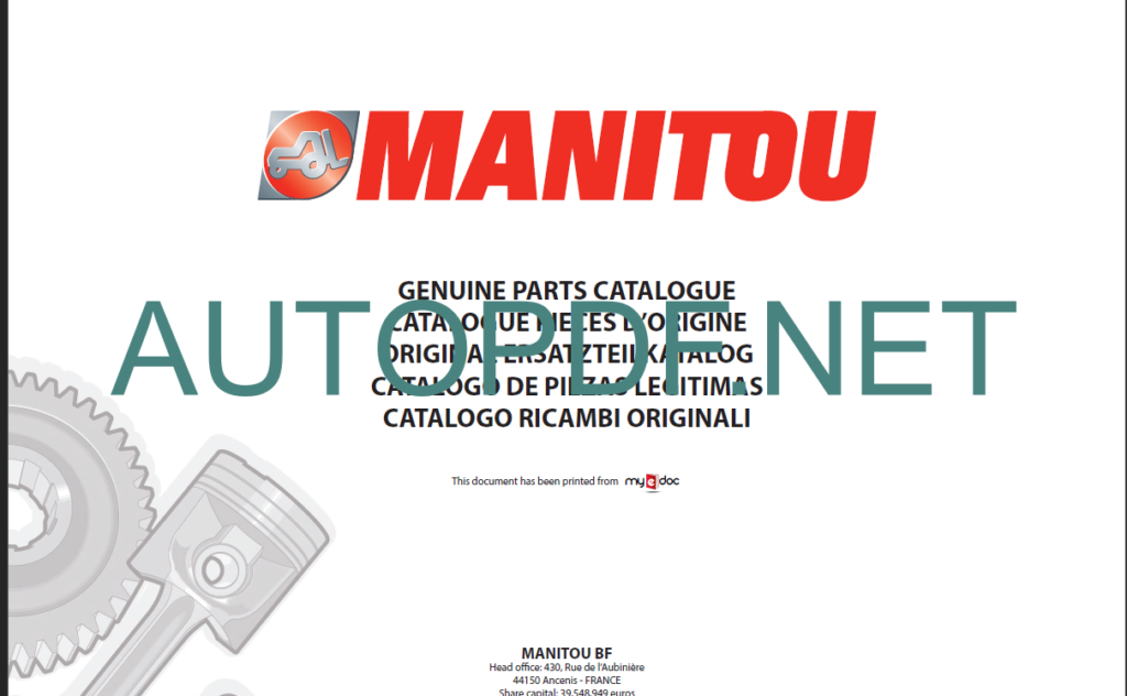 MT 732 SB E2 PARTS CATALOGUE