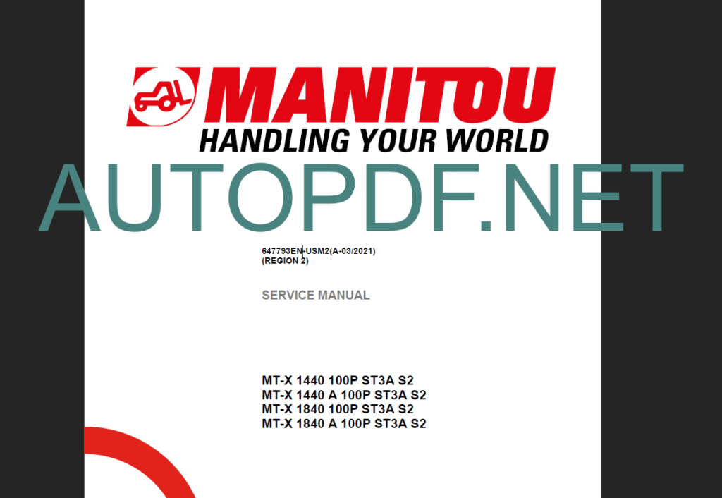 MT-X 1840 ST3A S2 SERVICE MANUAL