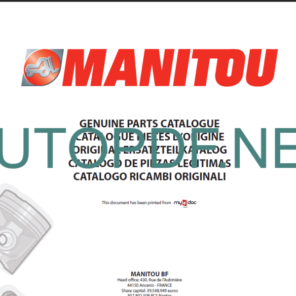 MT 1740 SL Turbo ULTRA Série 3-E2 REPAIR MANUAL