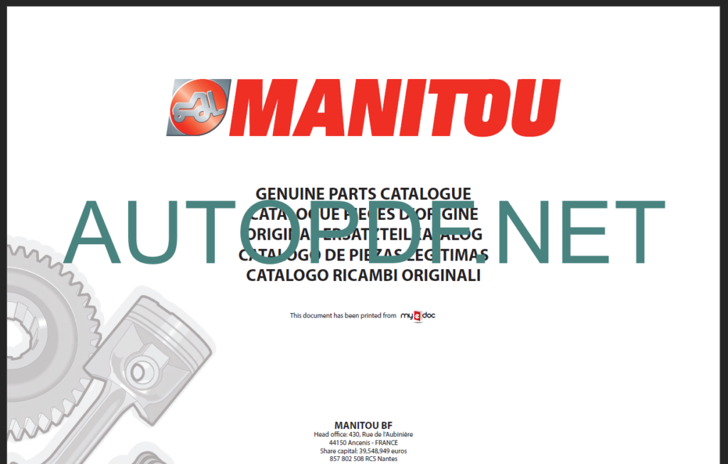 MT 620 T EVOLUTION SC-E3 PARTS CATALOGUE