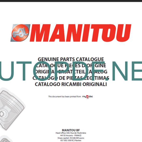 MT 932 - MT 732 SC E2 PARTS CATALOGUE