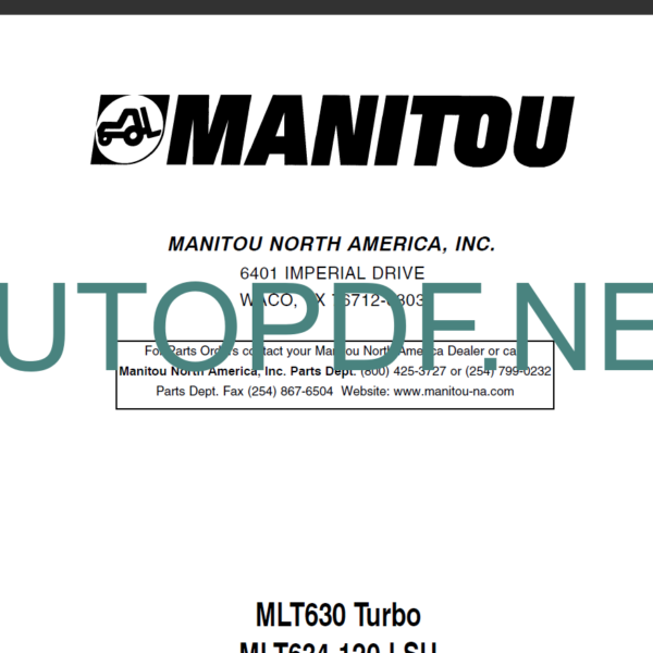 MT 940L-TW LS Series 2 OPERATOR SERVICE MANUAL ]