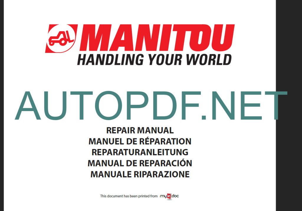 MT 523 SB-E2 REPAIR MANUAL