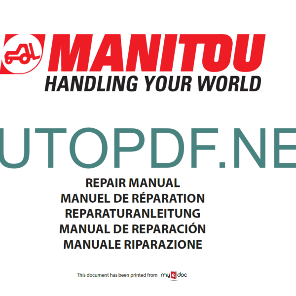 MT 523 SB-E2 REPAIR MANUAL