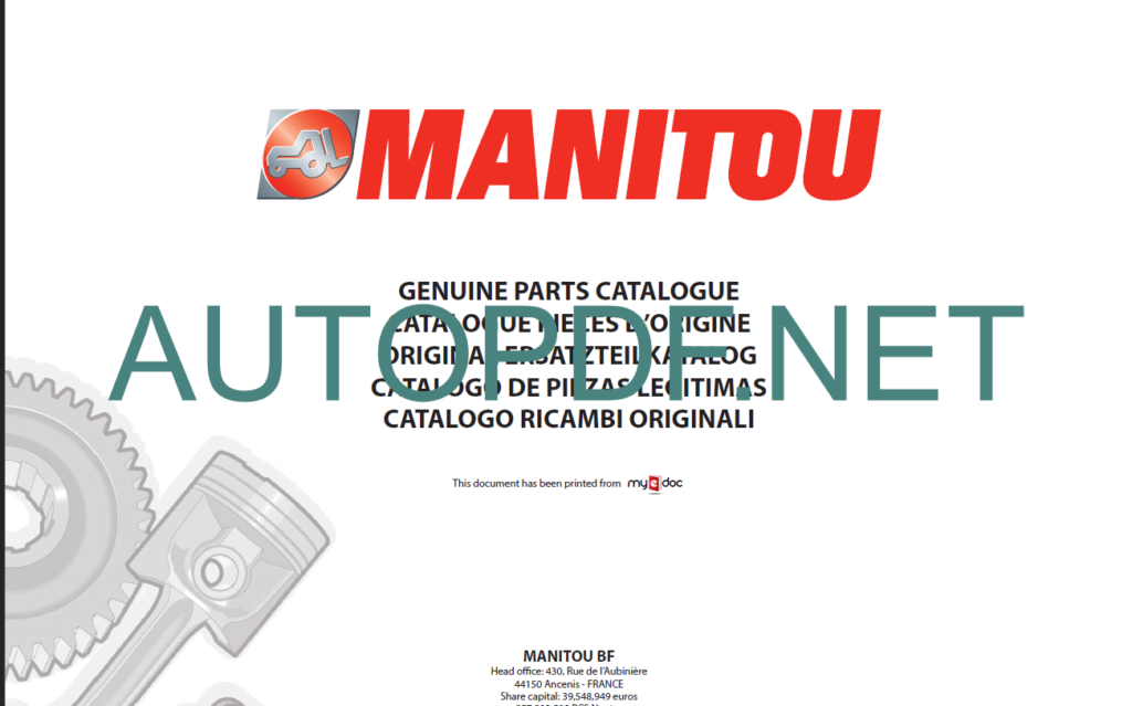 MT 1232 Parts Catalogue ]