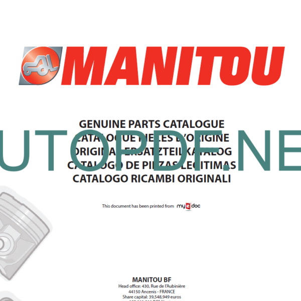 MT 1240 Parts Catalogue