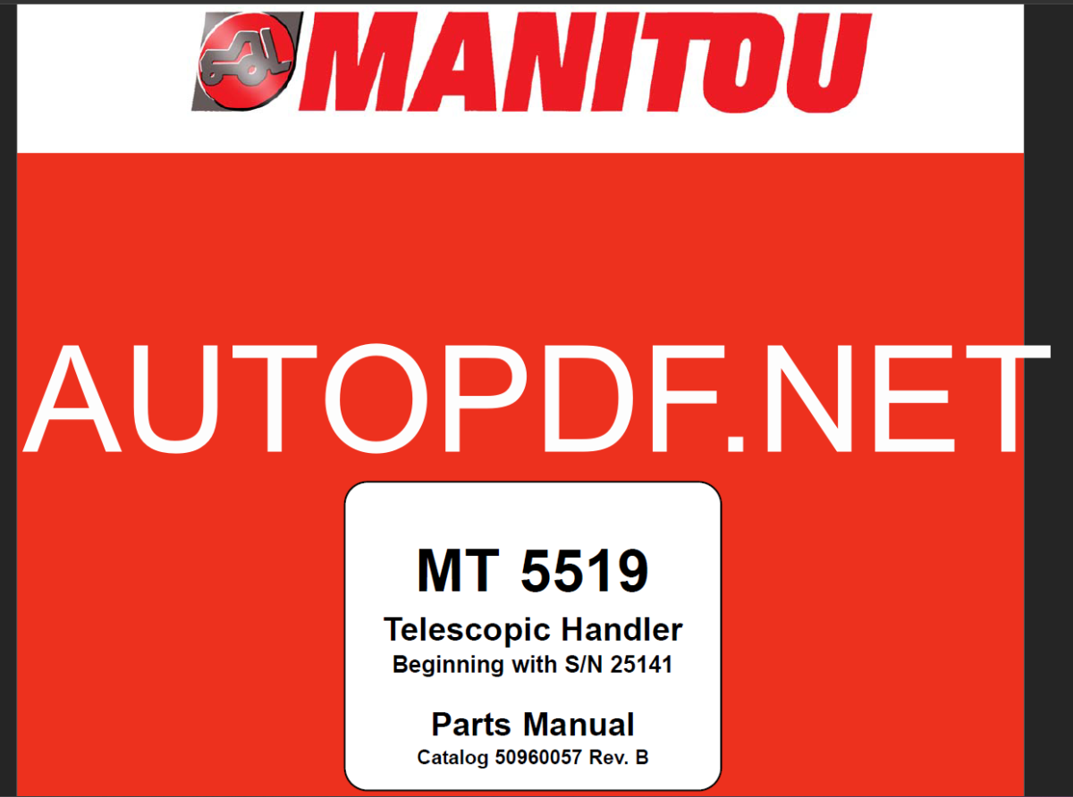 MT 5519 PARTS MANUAL