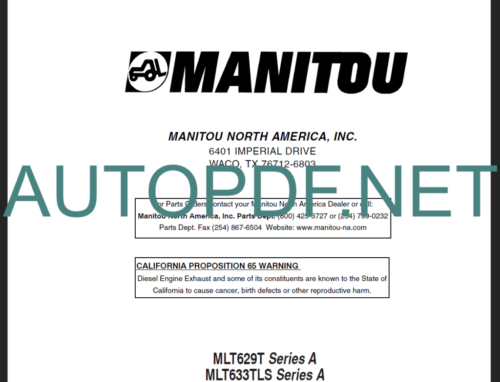 MLT 730TW(120)LS Series A OPERATOR'S MANUAL ]