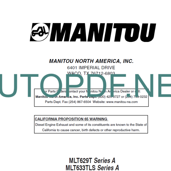 MLT 730TW(120)LS Series A OPERATOR'S MANUAL ]