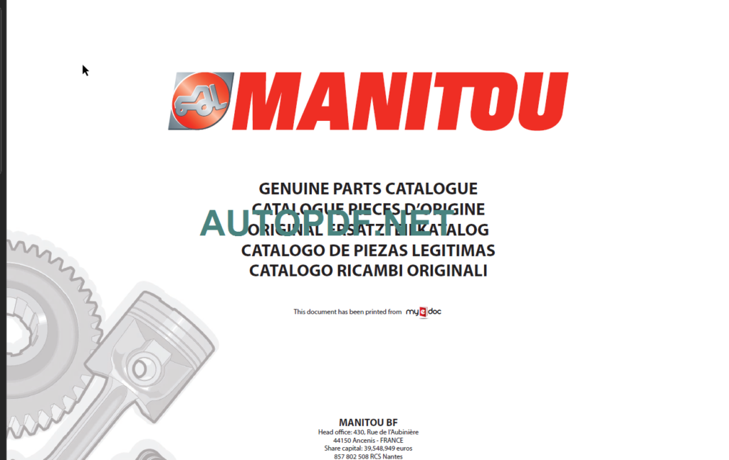 M-X 70-2 S3E3 PARTS CATALOGUE