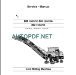 BM 1000-30 Service Manual