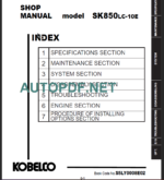 SK850LC-10E (EU 2019) Shop Manual