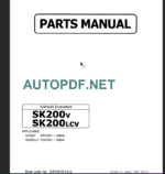 SK480-6S-SK480LC-6S PARTS MANUAL