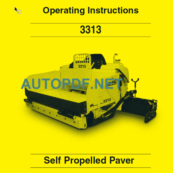 3313 Operating Instructions