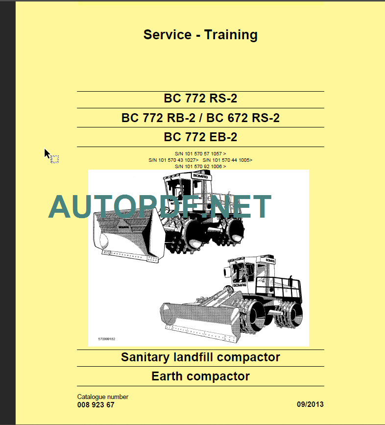 BC 772 RS RB EB-2 Service Training