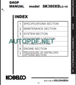 SK380XDLC-10 SHOP MANUAL 2020