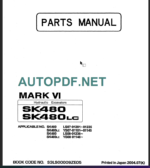 SK60V PARTS MANUAL