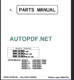 SK330-6E-SK330LC-6E-SK330NLC-6E PARTS MANUAL