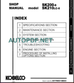 SK200-8 - SK200LC-8 SHOP MANUAL