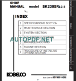 SK230SRLC-3 SHOP MANUAL