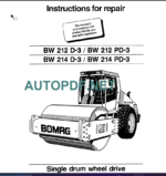 BW 212 PD D-3 REPAIR INSTRUCTION