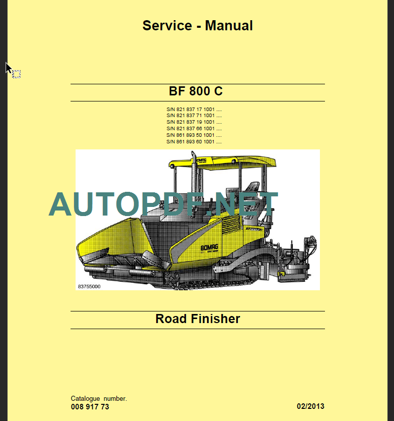 BF 800 C Service Manual
