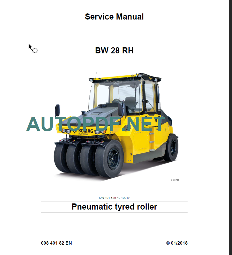 BW 28 RH Service Manual 008 401 82