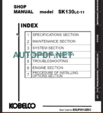 SK130LC-11 Shop Manual