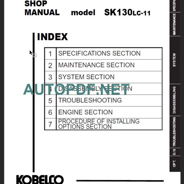 SK130LC-11 Shop Manual