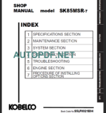 SK85MSR-7 Shop Manual