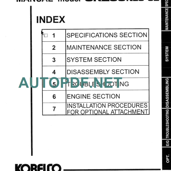 SK250LC-6E-SK250NLC-6E SHOP MANUAL