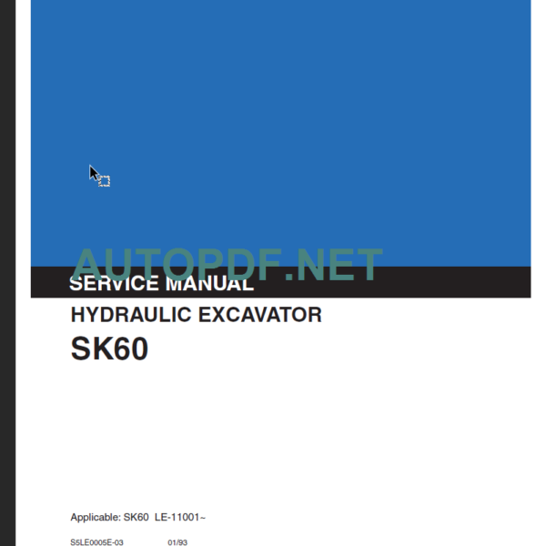 SK60 SERVICE MANUAL