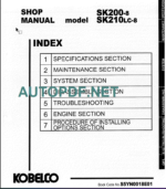 SK200-8 SHOP MANUAL 2006