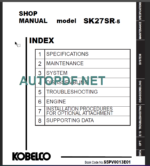 SK27SR-5 SHOP MANUAL