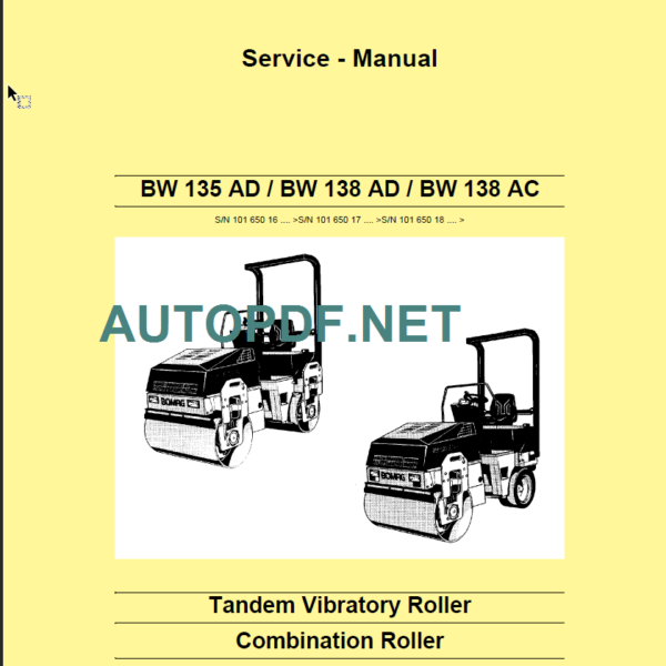 BW 138 AD Service Manual