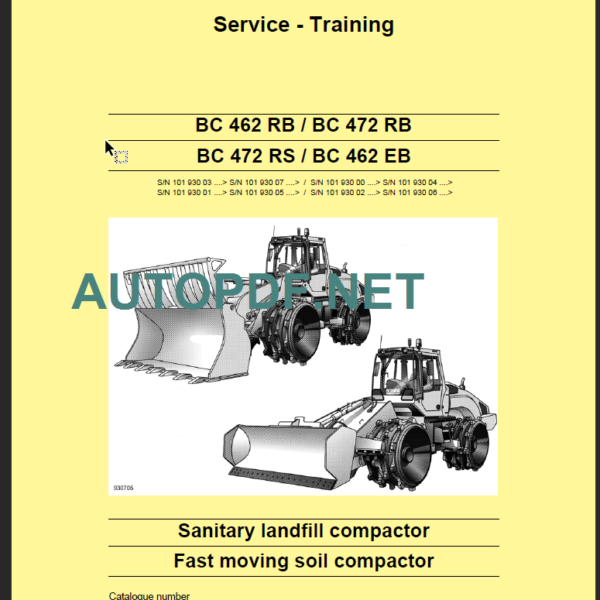 BC 462 RB EB Service Training 2012